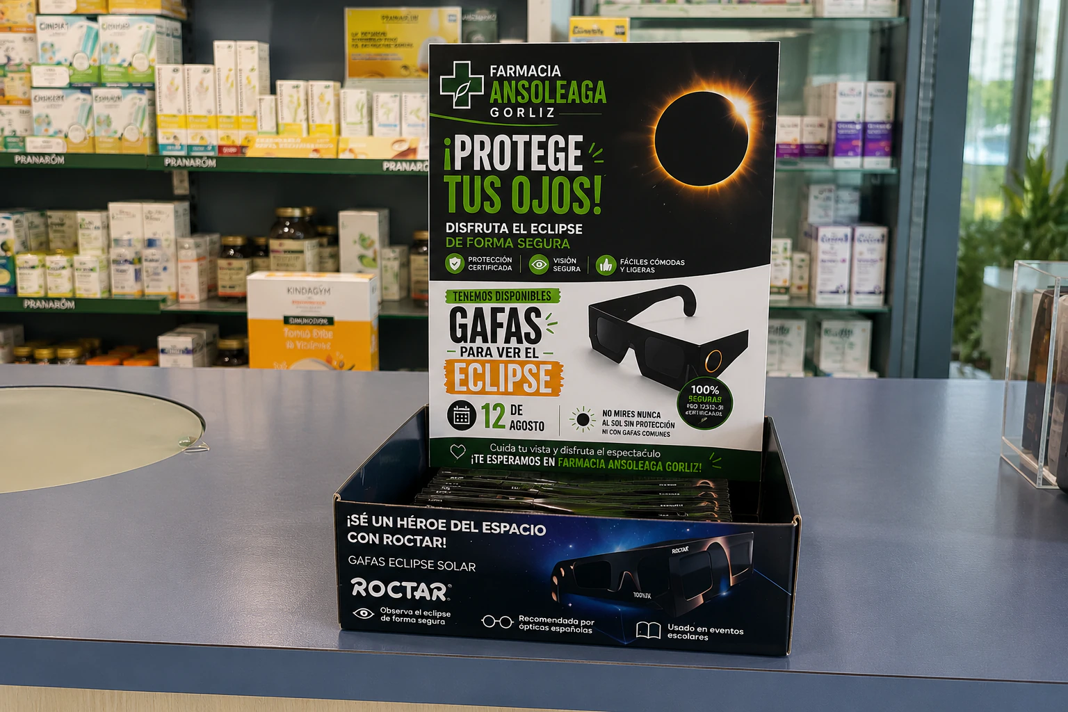 Gafas eclipse solar bizkaia